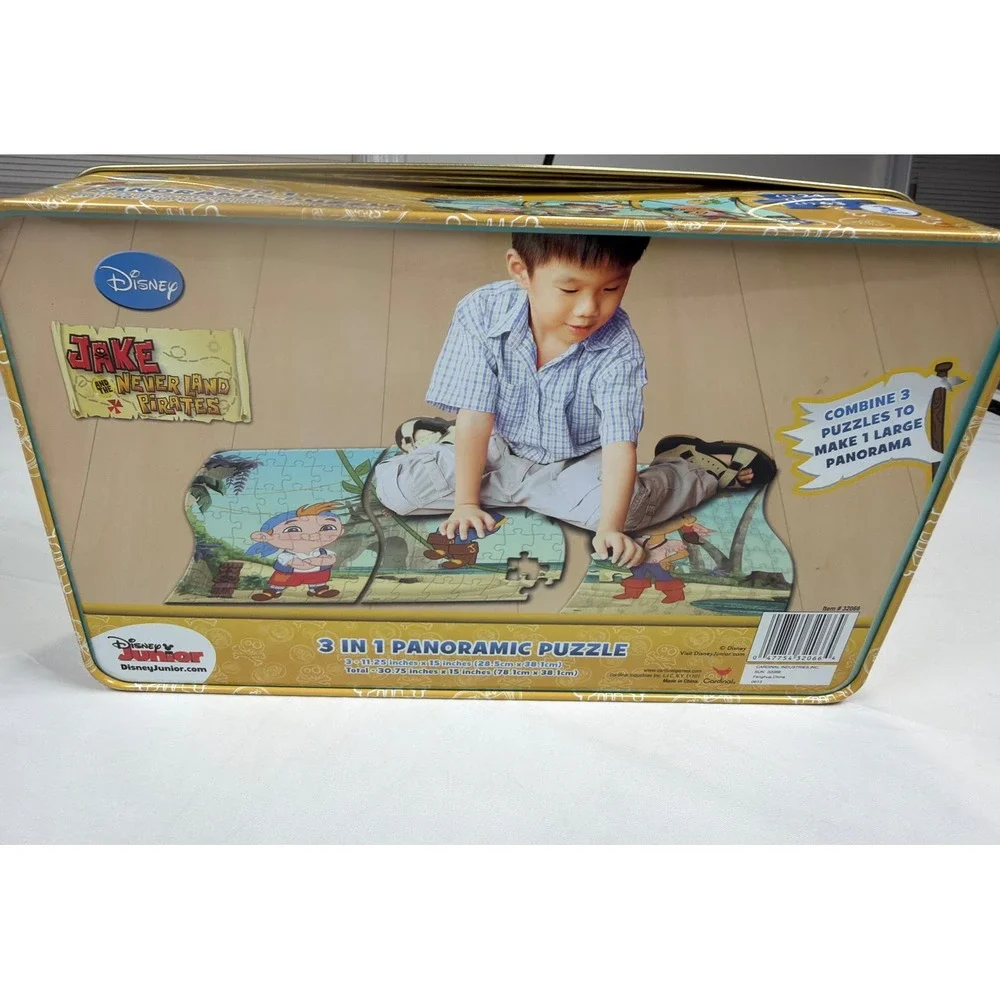 Disney Jake and the Never Land Pirates 3 in 1 Panorama Puzzle Tin 24 48 63 Piece